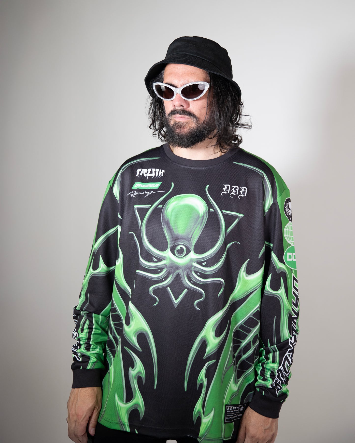 SLIME GREEN CHROME MOTO X JERSEY
