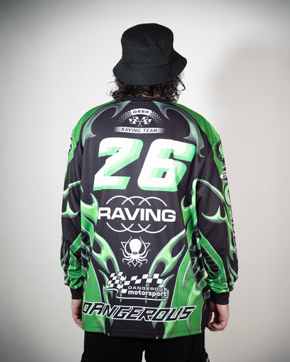 SLIME GREEN CHROME MOTO X JERSEY