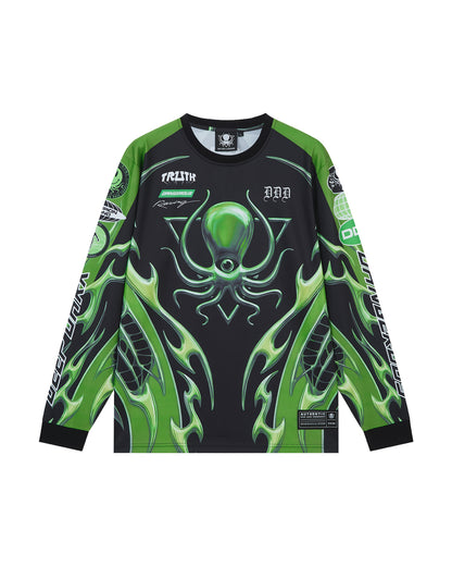 SLIME GREEN CHROME MOTO X JERSEY