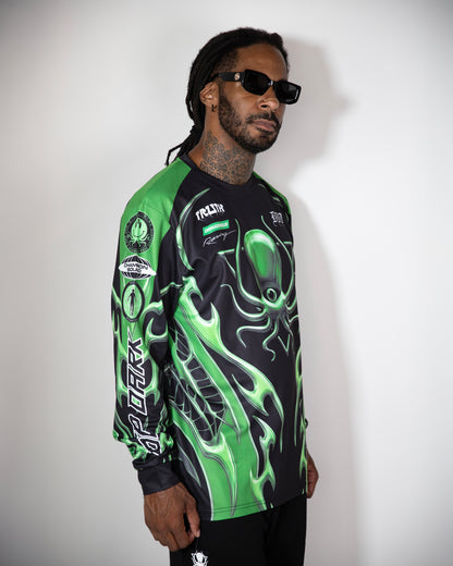 SLIME GREEN CHROME MOTO X JERSEY