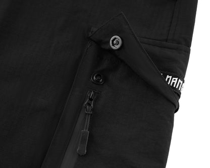 DDD SCHWARZE BAUMWOLLSHORTS 