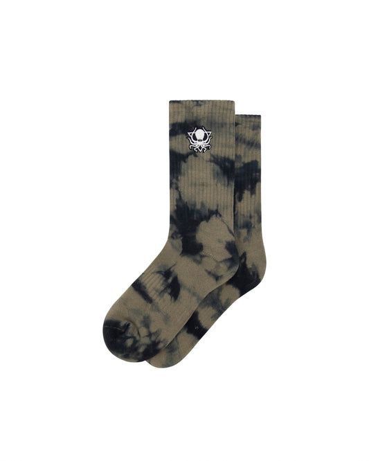 OLIVE GREEN TIE DYE SOCKS