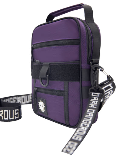 PURPLE DIAMOND RIPSTOP CROSSBODY BAG