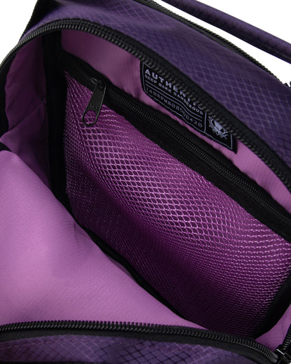 PURPLE DIAMOND RIPSTOP CROSSBODY BAG
