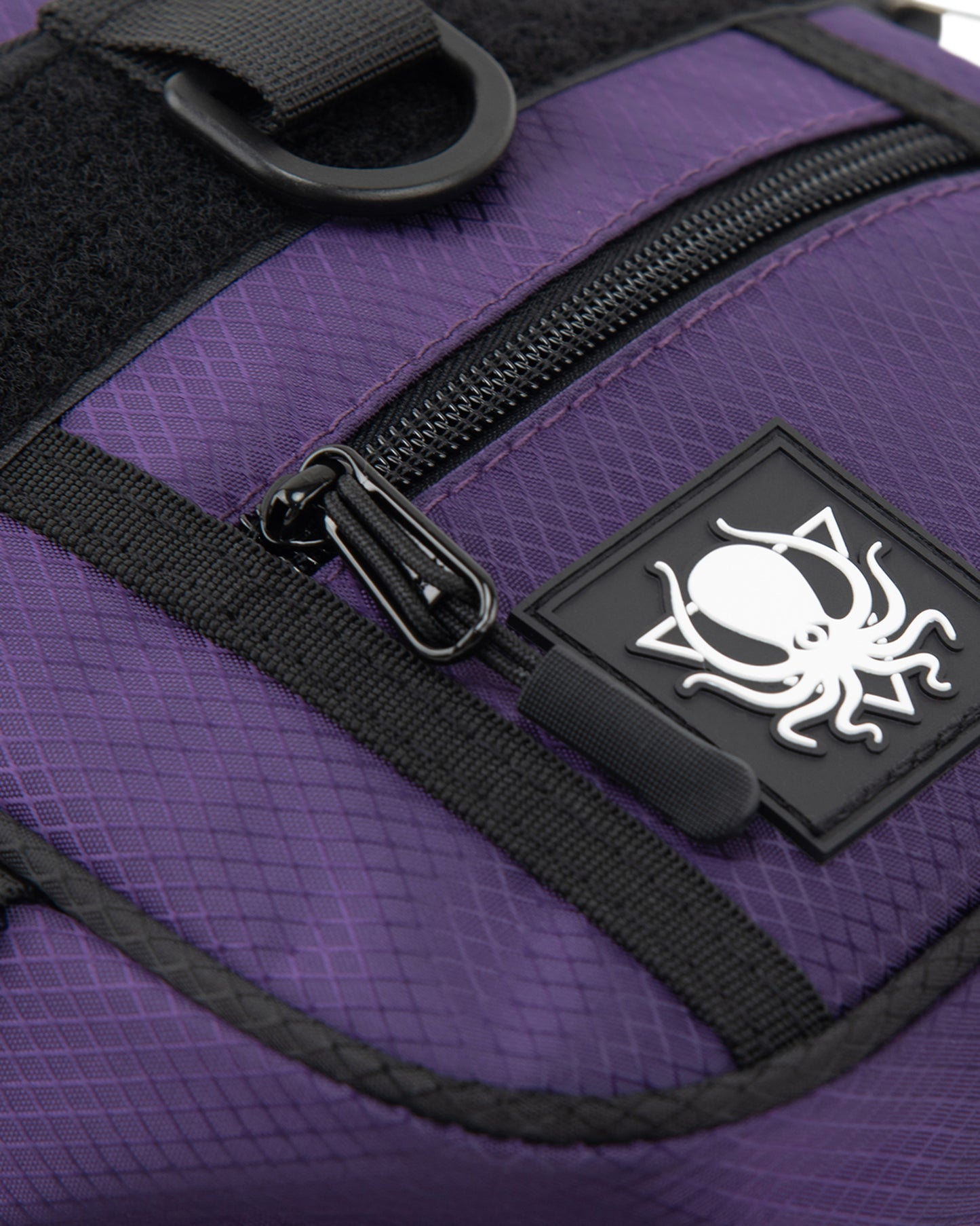 PURPLE DIAMOND RIPSTOP CROSSBODY BAG