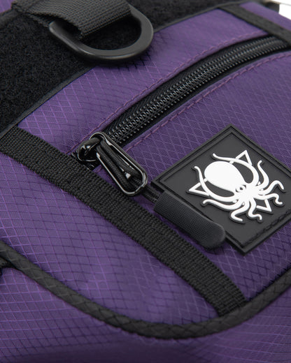 PURPLE DIAMOND RIPSTOP CROSSBODY BAG