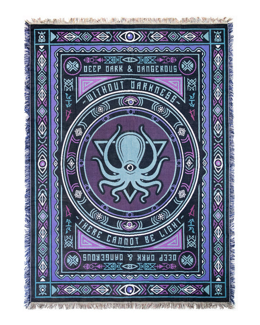 PURPLE DREAM TRIBAL JACQUARD THROW BLANKET