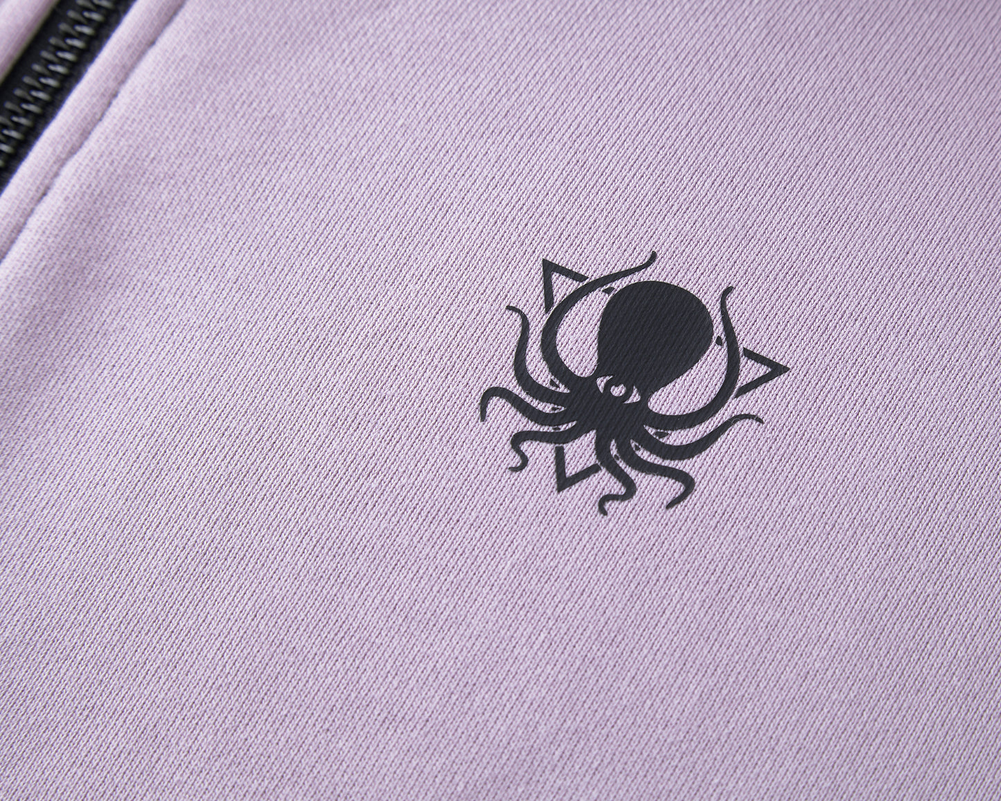 DUSTY PURPLE COLOR BLOCK ZIP UP HOODIE