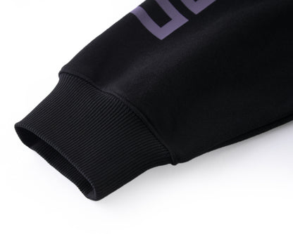 DUSTY PURPLE COLOR BLOCK ZIP UP HOODIE