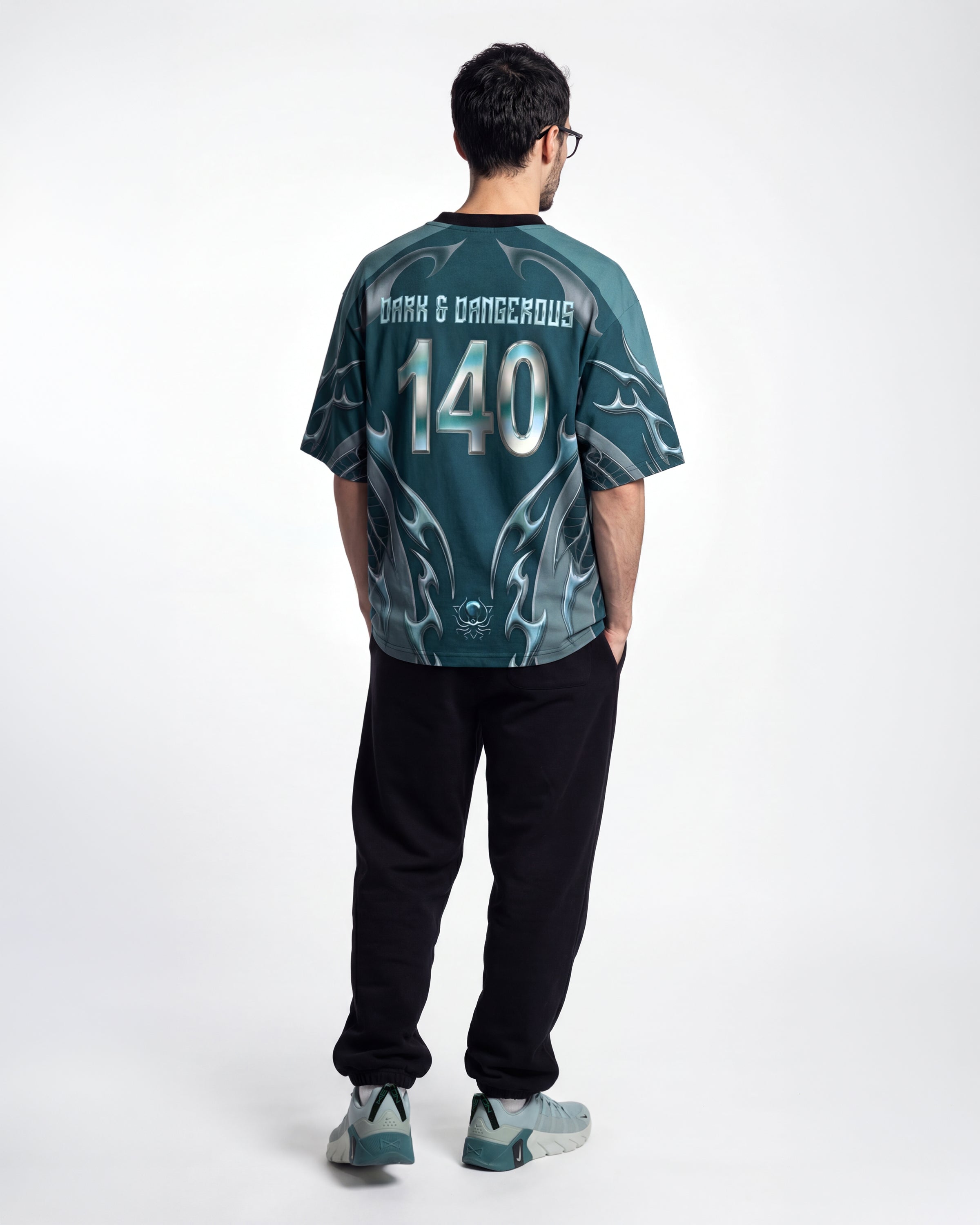 TEAL CHROME DEEP JERSEY – DEEP DARK AND DANGEROUS