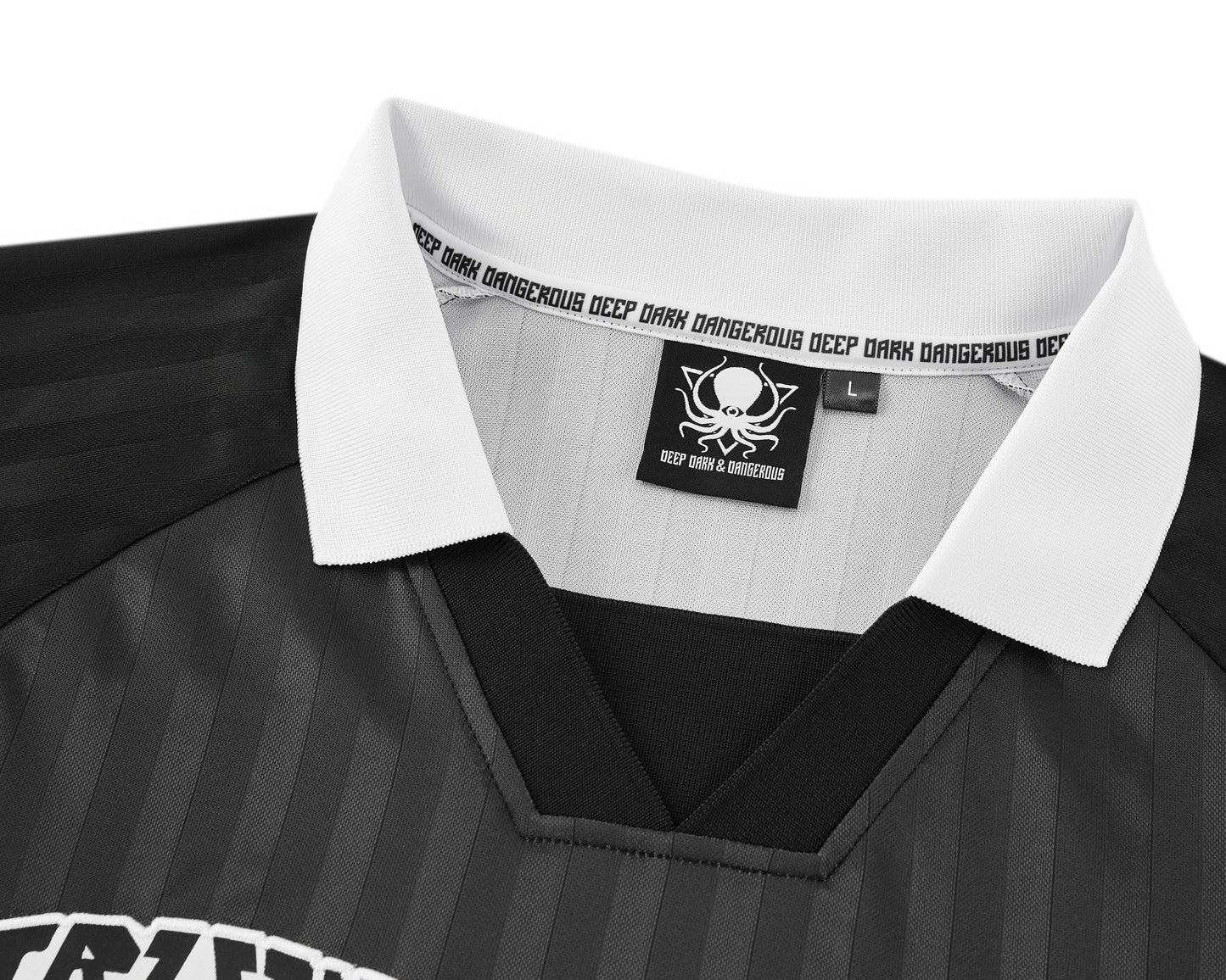 BLACK DEEP COLLAR JERSEY