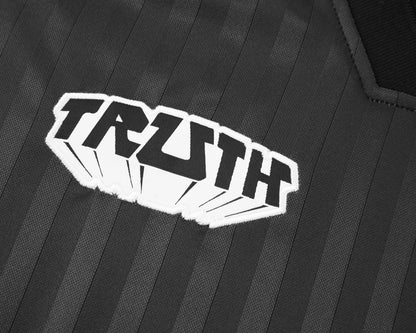 BLACK DEEP COLLAR JERSEY