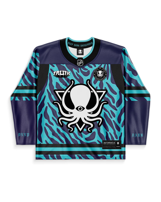BLUE TIGER PRO CUT HOCKEY JERSEY