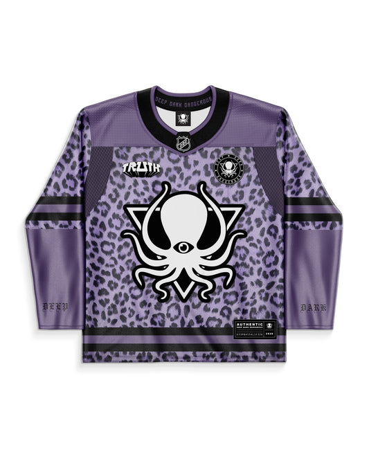 PURPLE LEOPARD PRO CUT HOCKEY JERSEY