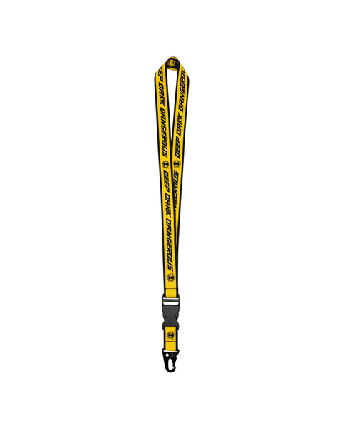 YELLOW WOVEN LANYARD