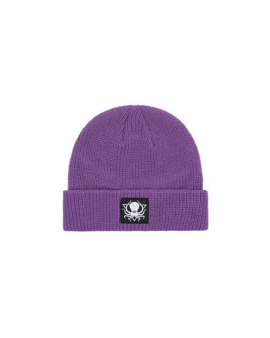 ROYAL PURPLE FISHERMAN PATCH BEANIE