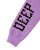 PURPLE FLEECE PULLOVER HOODIE