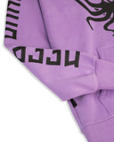 PURPLE FLEECE PULLOVER HOODIE