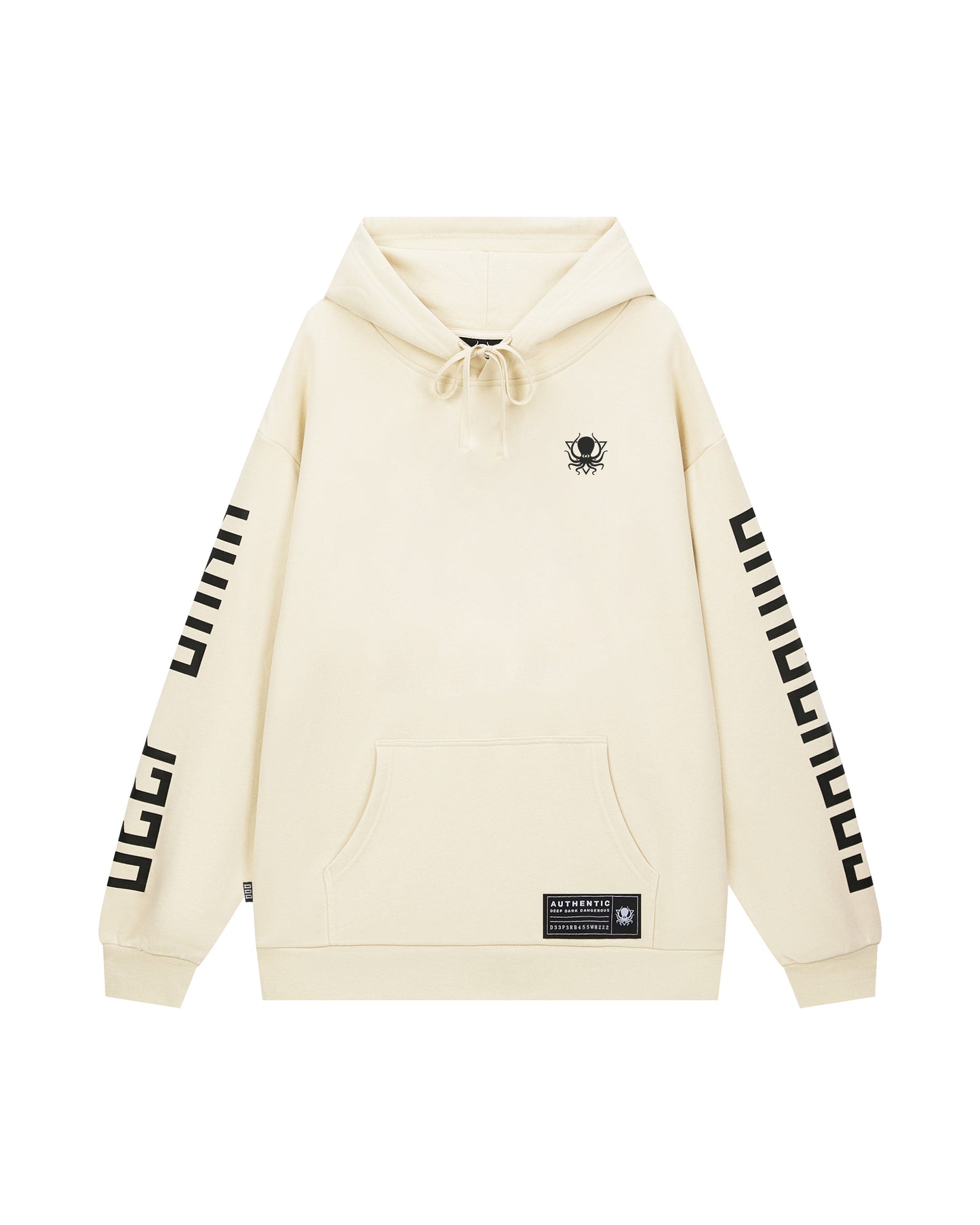 CREAM TERRY PULLOVER HOODIE