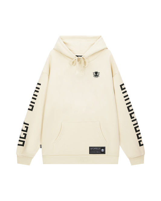 CREAM TERRY PULLOVER HOODIE