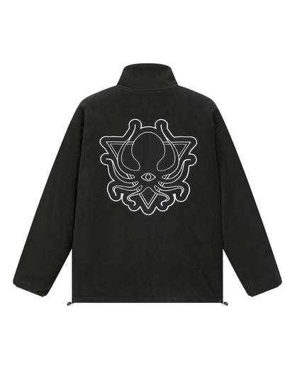 REVERSIBLE FLEECE QUILTED JACKET