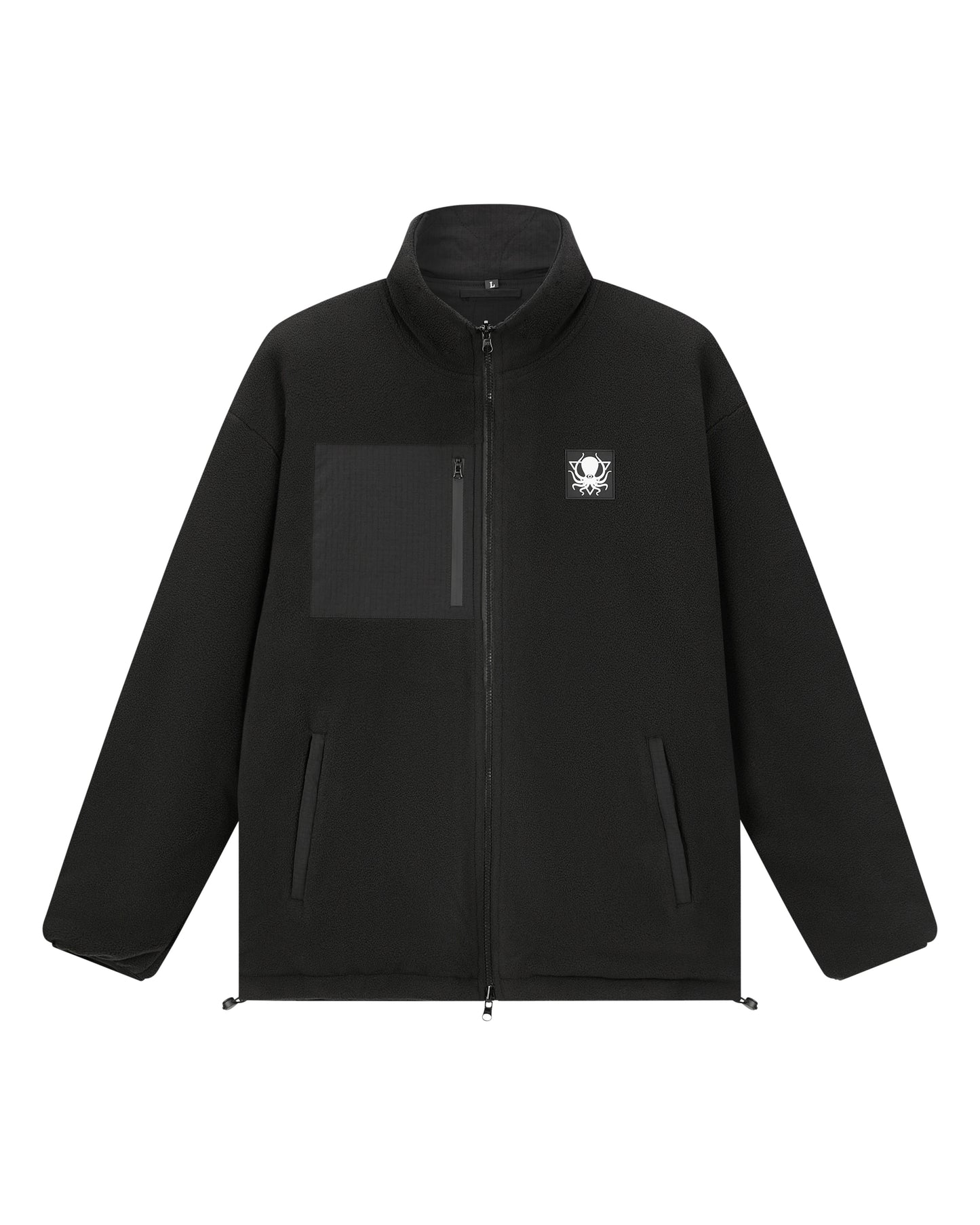 REVERSIBLE FLEECE QUILTED JACKET