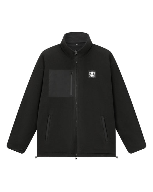 REVERSIBLE FLEECE QUILTED JACKET