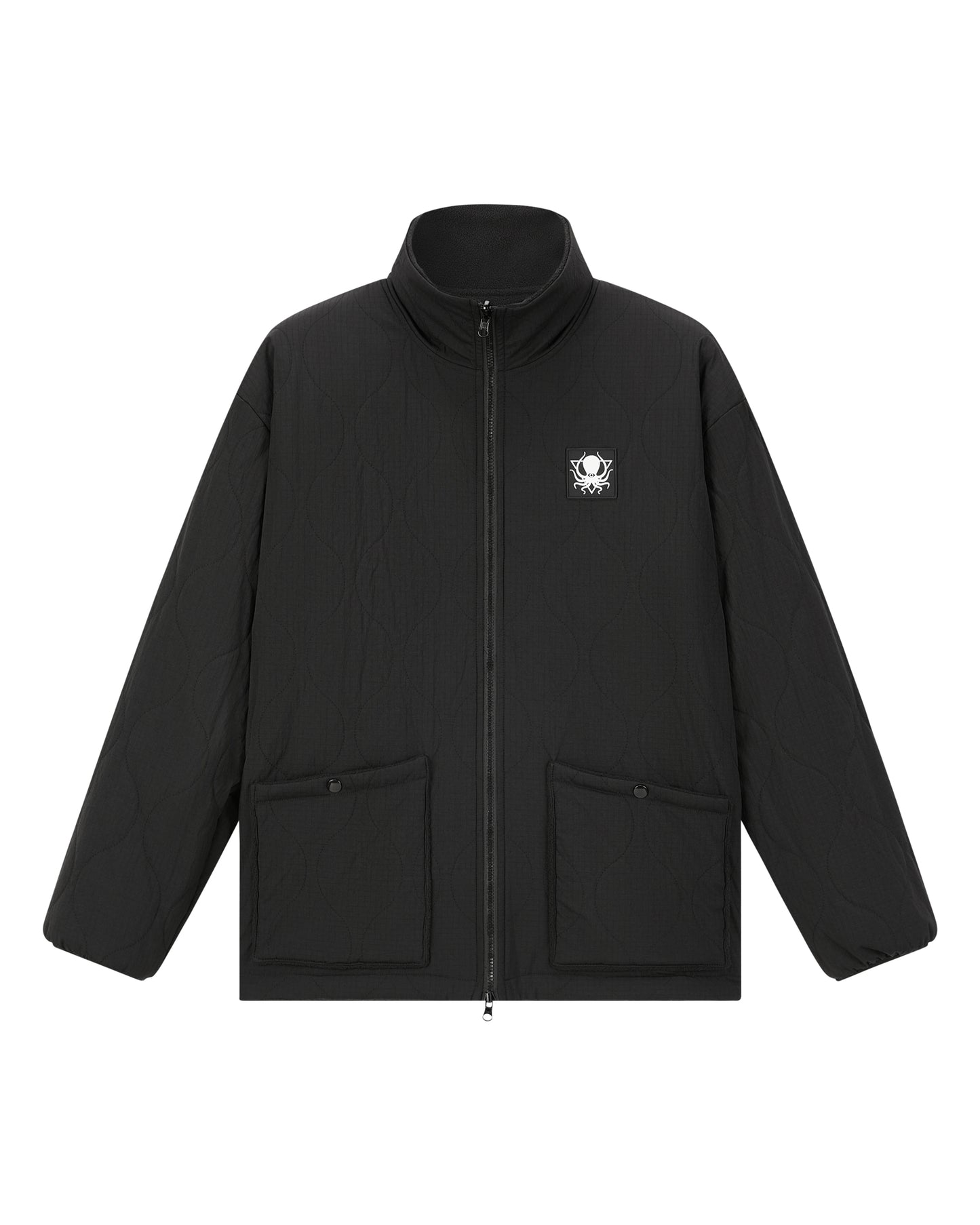REVERSIBLE FLEECE QUILTED JACKET