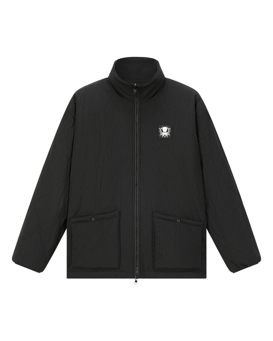 REVERSIBLE FLEECE QUILTED JACKET