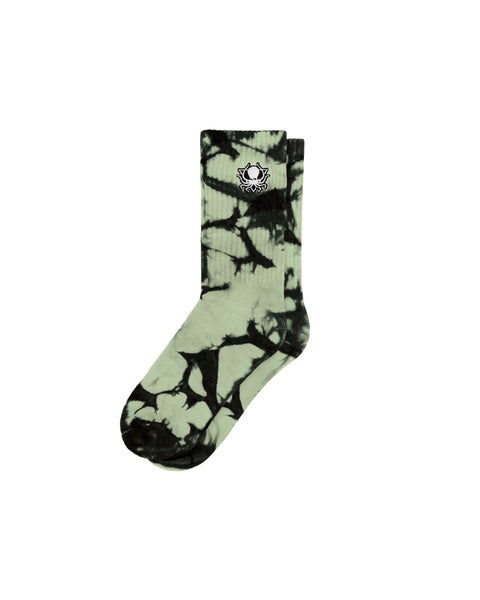 PATINA GREEN TIE DYE SOCKS