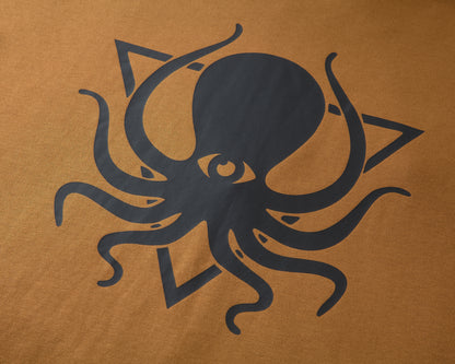 MAPLE BROWN COLOR BLOCK ZIP UP HOODIE