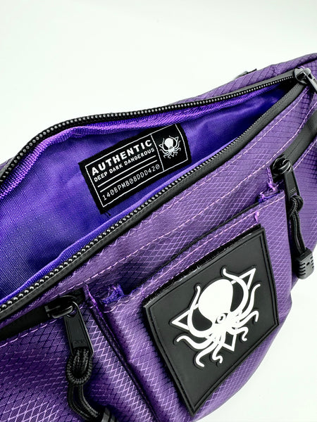 PURPLE GRAPE DIAMOND RIPSTOP SIDE BAG – DEEP DARK AND DANGEROUS