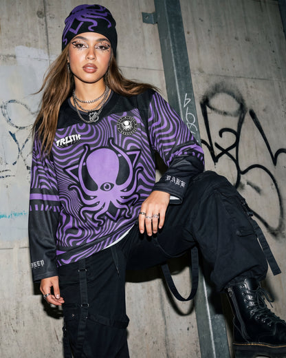 PURPLE TRIPWAVE PRO CUT HOCKEY JERSEY