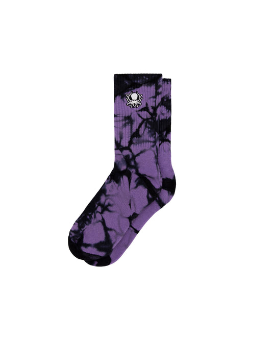 PURPLE TIE DYE SOCKS