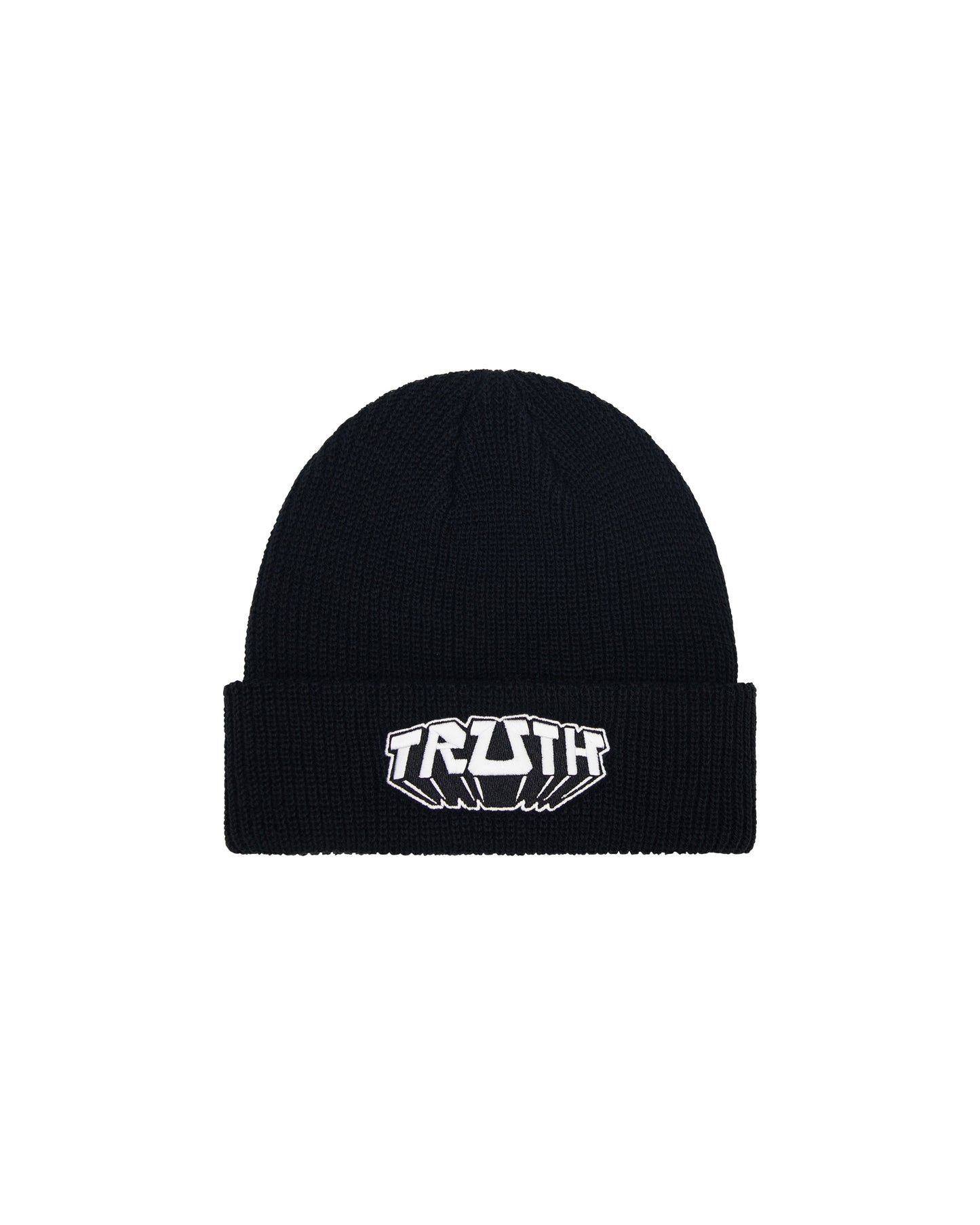TRUTH BLACK EMBROIDERED BEANIE