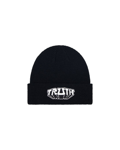 TRUTH BLACK EMBROIDERED BEANIE