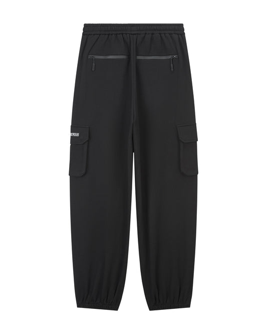 DDD SCHWARZE BAUMWOLLSHORTS 