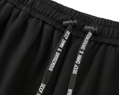DDD SCHWARZE BAUMWOLLSHORTS 
