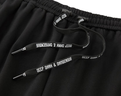 DDD SCHWARZE BAUMWOLLSHORTS 