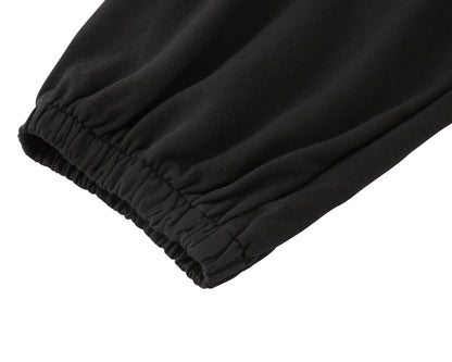 DDD SCHWARZE BAUMWOLLSHORTS 