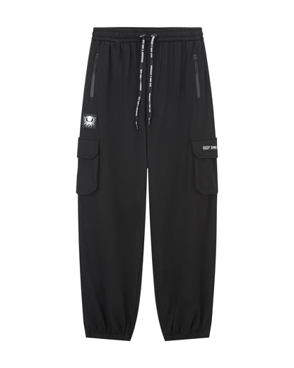DDD SCHWARZE BAUMWOLLSHORTS 