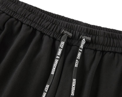 DDD SCHWARZE BAUMWOLLSHORTS 