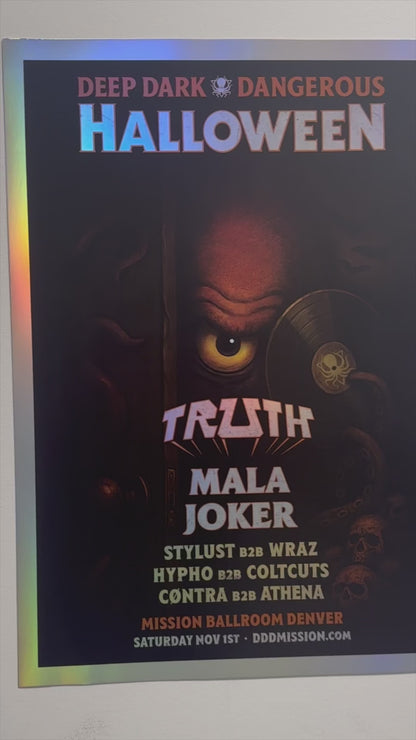 MISSION HALLOWEEN HOLOGRAPHIC POSTER